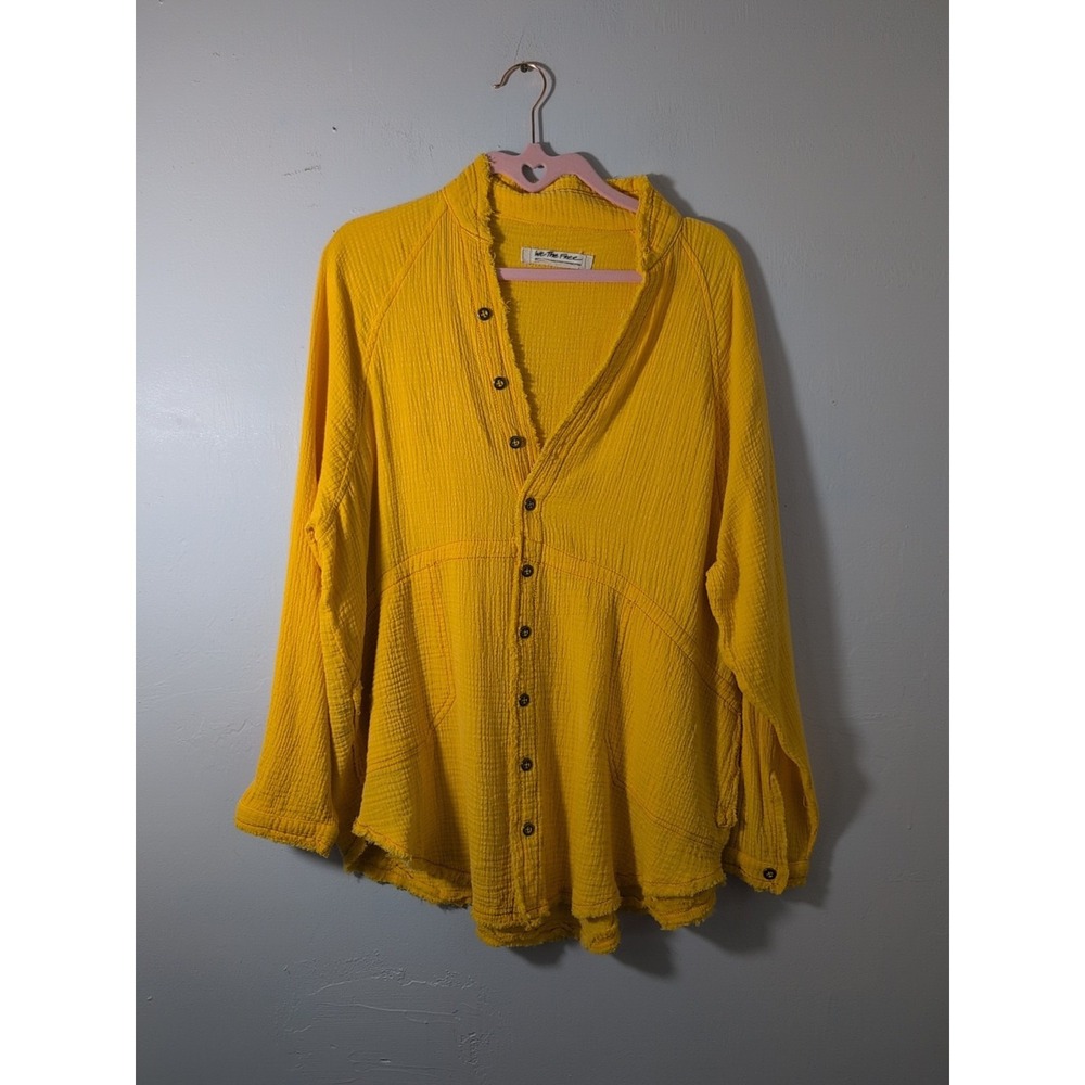 We The Free Free People Tunic W Pockets Yellow XS Distressed